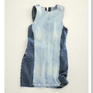 ZARA TRF PATCHWORK DENIM DRESS